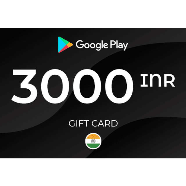 Google Play Gift Card 3000 INR