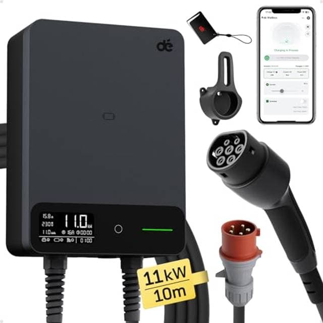 dé Typ 2 Wallbox 11kW 3-Phasen EV Ladegerät