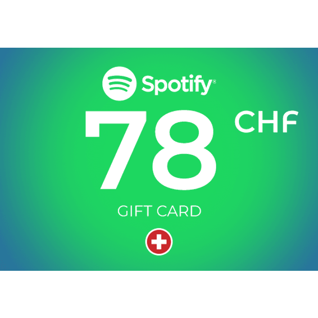 Spotify Gift Card 78 CHF