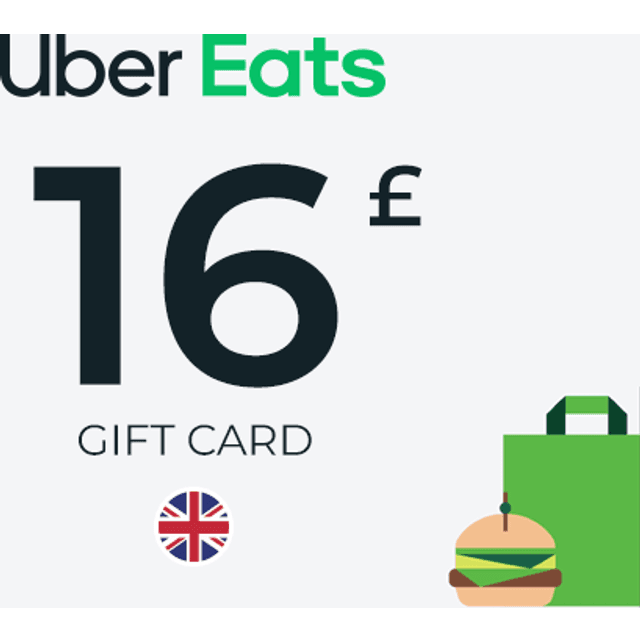 Uber Eats Gift Card 16 GBP