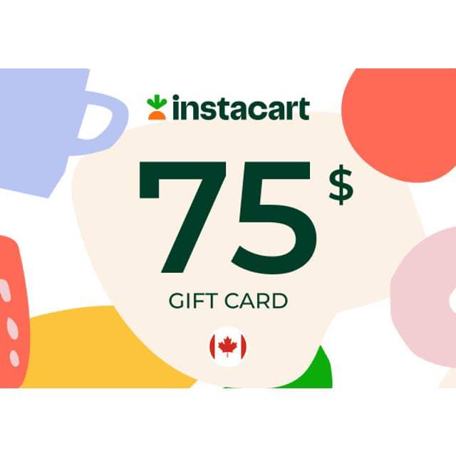 Instacart Gift Card 75 CAD