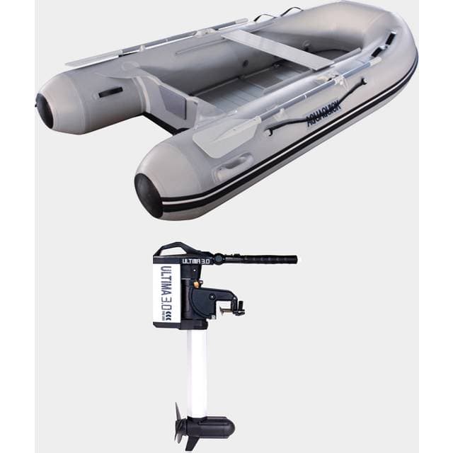 Gummibåd Aquaquick 250 Aluminiumdørk Grå