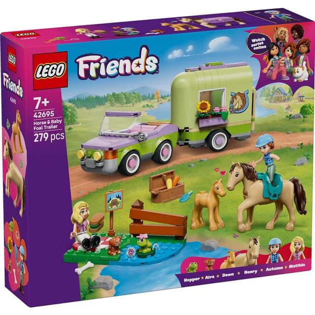LEGO Friends Heste og Føltrailer 42695