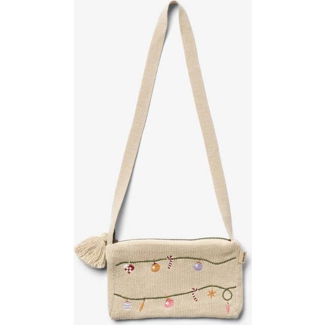 Wheat Strikket Skuldertaske Dagmar - Cream