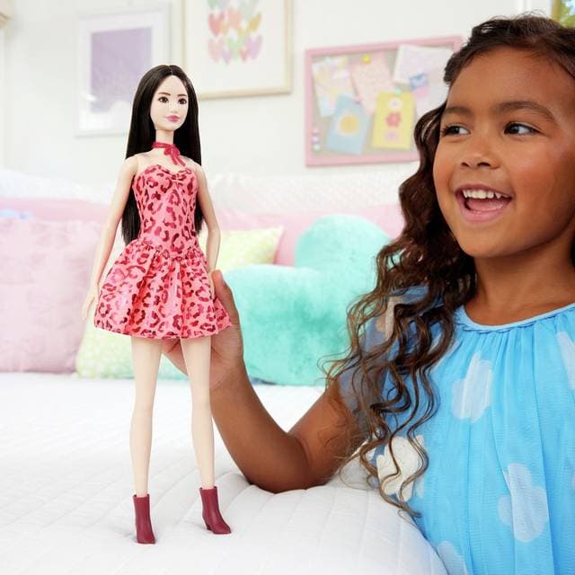 Barbie Fashionista Doll Pink Leopard Brunette