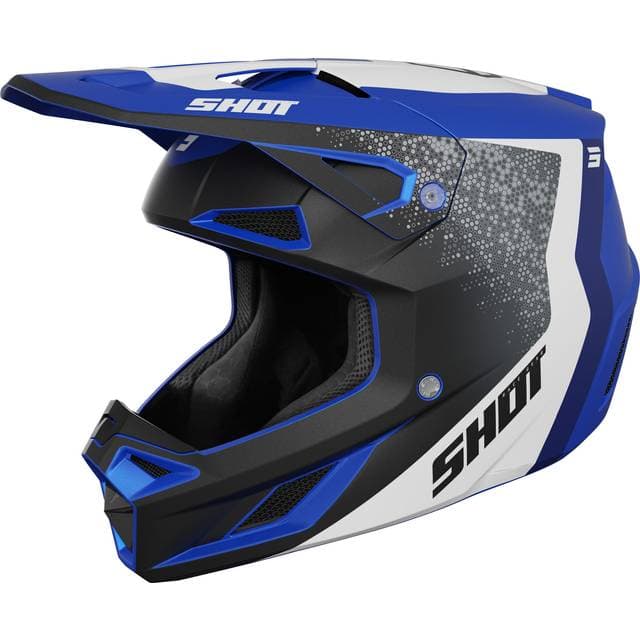 Shot Speed Hybrid Motocross Helmet - Blue Man