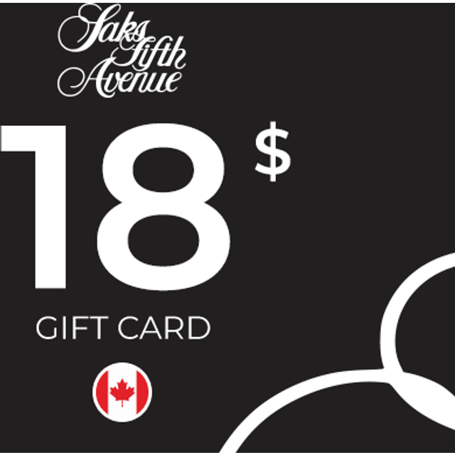 Saks Fifth Avenue Gift Card 18 CAD