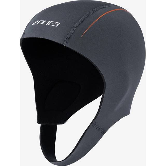 Zone3 Active Flex Swim Cap - Grey/Orange