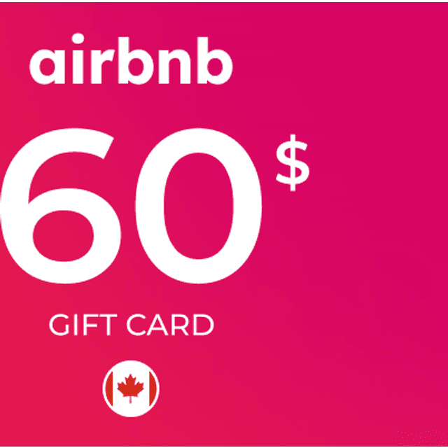 Airbnb Gift Card 60 CAD