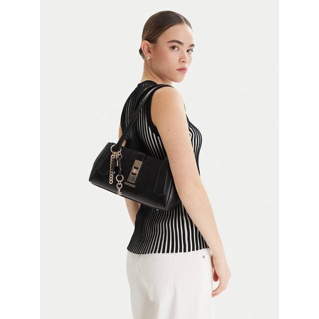 Guess Brooke Shoulder Satchel Uld - Black