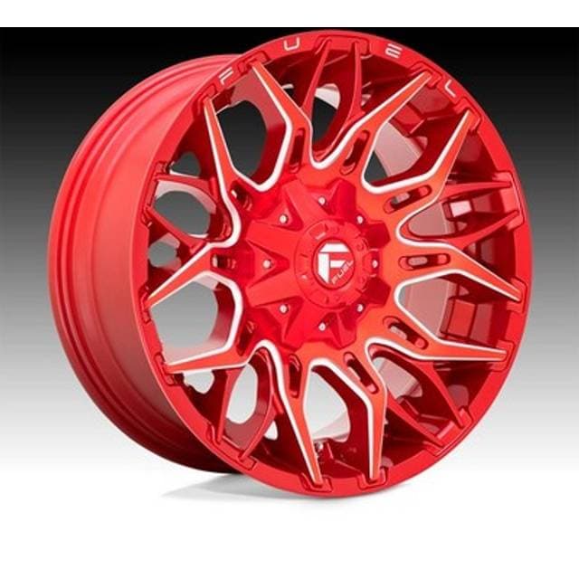 Fuel D771 Twitch Candy Red Milled 22x12 8x6.5