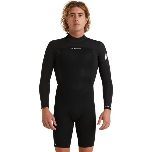 Quiksilver Long Sleeve Back Zip Suit - Noir