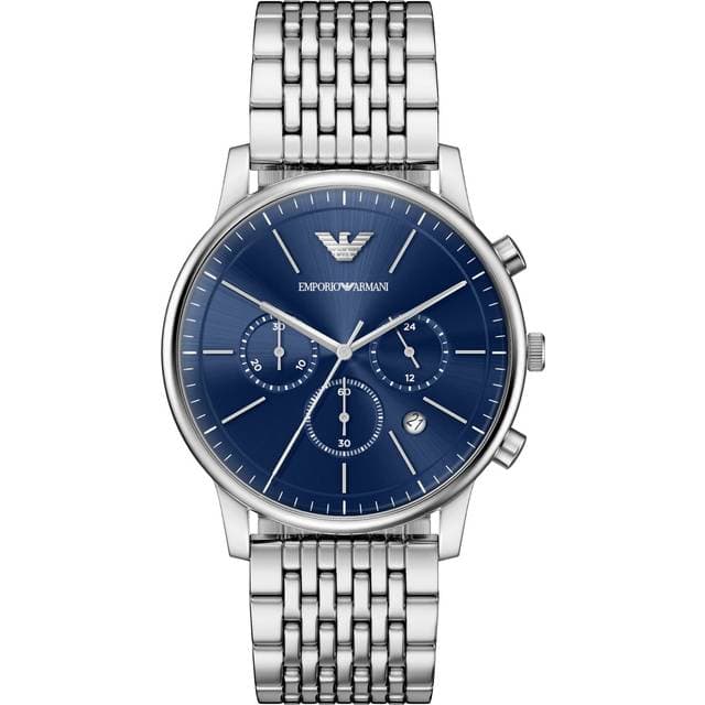 Emporio Armani Round Blue Dial Watch AR11771