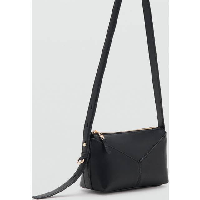 Mango Rectangular Crossbody Bag - Black