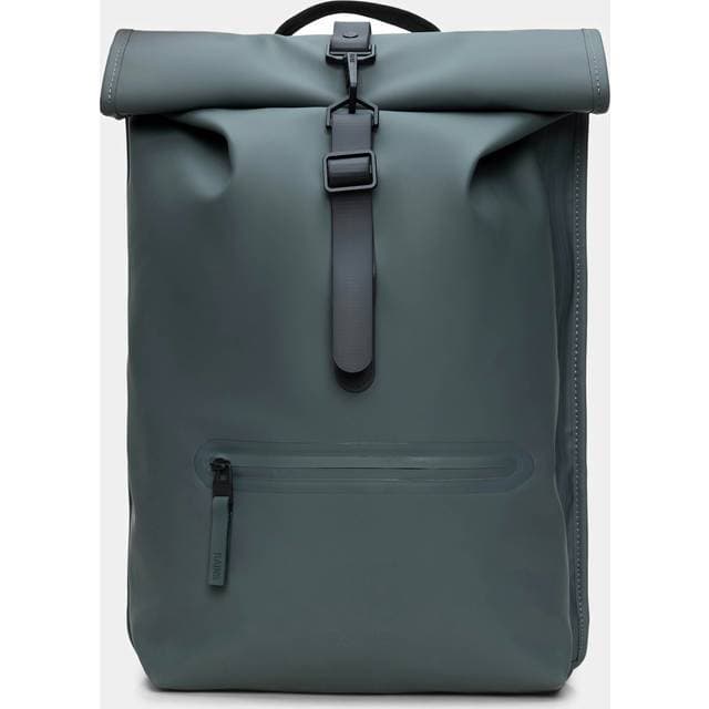 Rains Rolltop Rucksack W3 Daypack - Blå/Grå