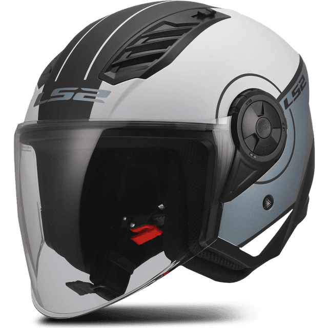 LS2 Jethelm Airflow II Cover - Grijs/Blauw