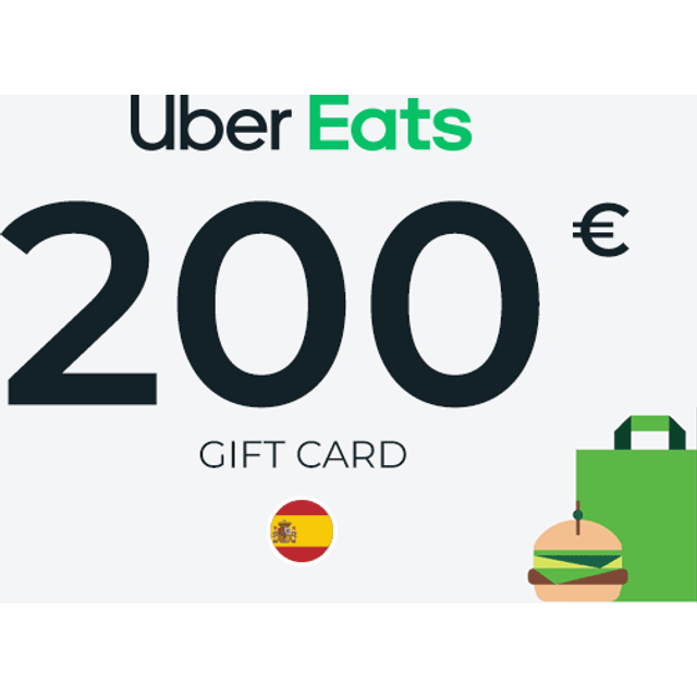 Uber Eats Gift Card 200 EUR