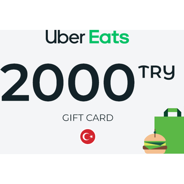 Uber Eats Gift Card 2000 TRY Key