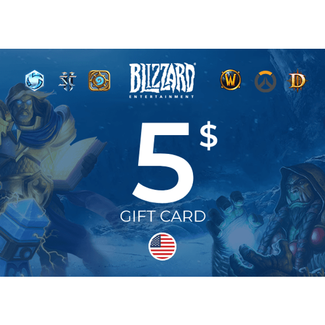 Blizzard Gift Card 5 USD Battle Net Key