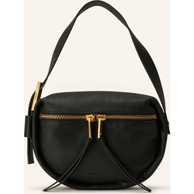 AllSaints Noemie Mini Skuldertaske Uld - Sort