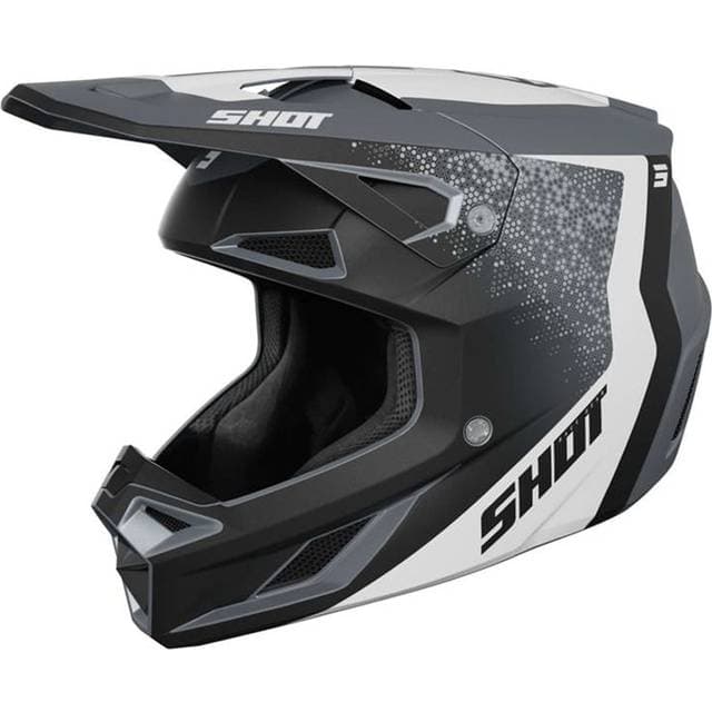 Shot Casque Cross Speed Hybrid - Grey Matt