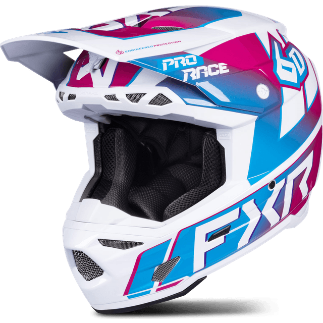 FXR MX Kypärä ATR-3Y - Sininen Razz/Valkoinen