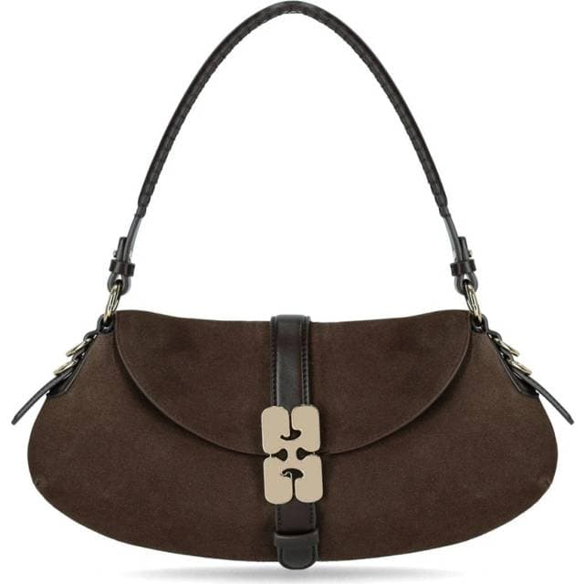 Ganni Taske Kat Baguette Chicory Coffee - Brun