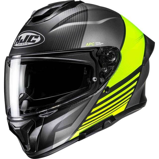 HJC C71 Morix Helmet - Black-Grey-Yellow Man