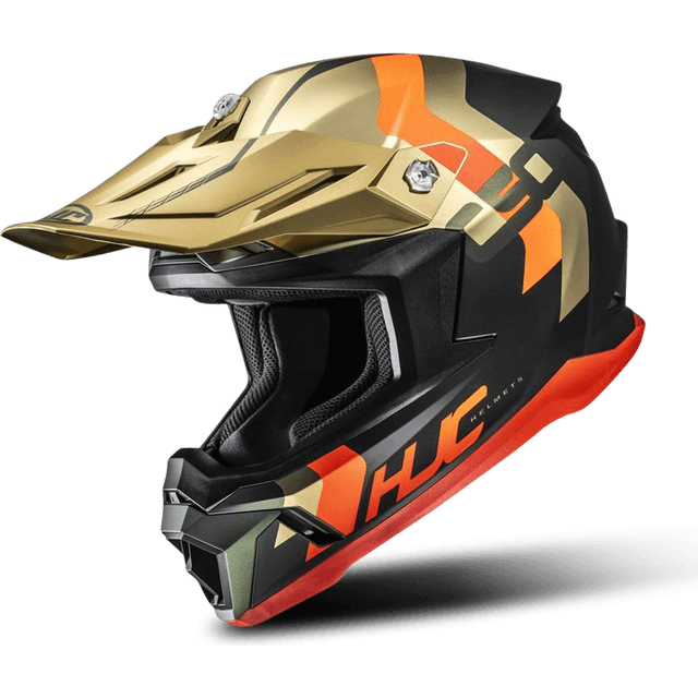 HJC C50 Primal MX Helmet Gold Orange Man