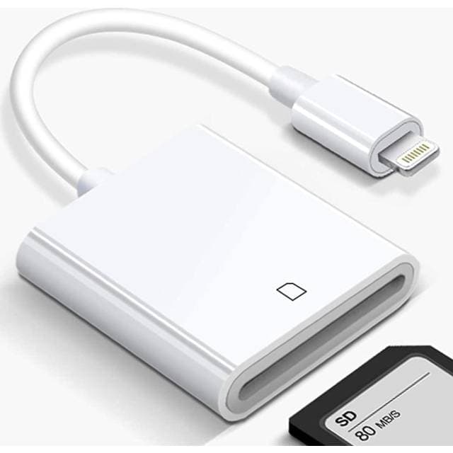 Apple Lightning SD Kortinlukija Plug And Play
