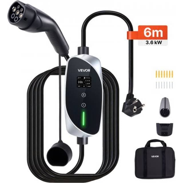 VEVOR Mobil Wallbox 3.6 kW 16A Type 2