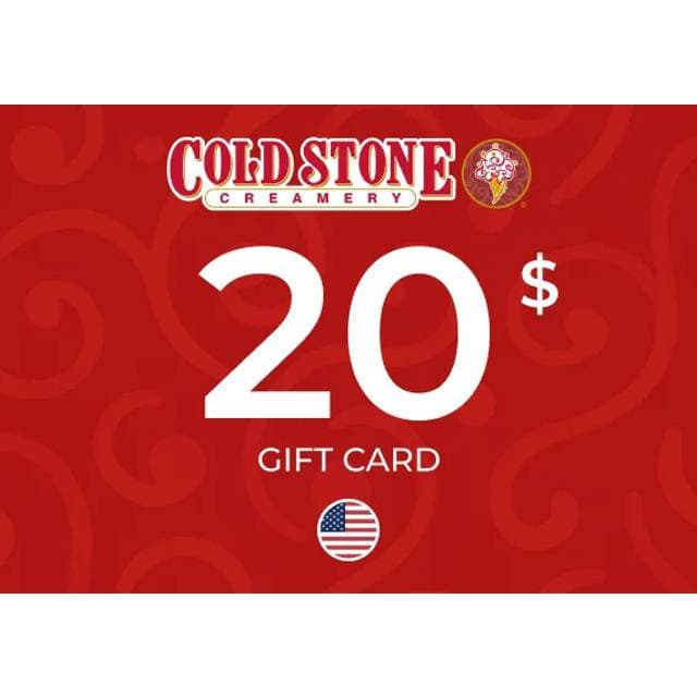 Cold Stone Creamery Gift Card 20 USD