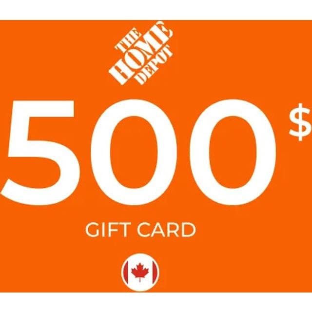 Home Depot Gift Card 500 CAD