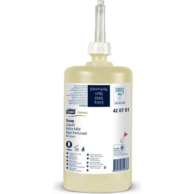 Tork Extra Mild Flydende sæbe 1000ml 6-pak