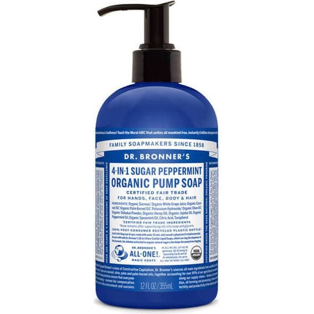 Dr. Bronners Organic Shikakai Spearmint Peppermint Hand Soap 355ml