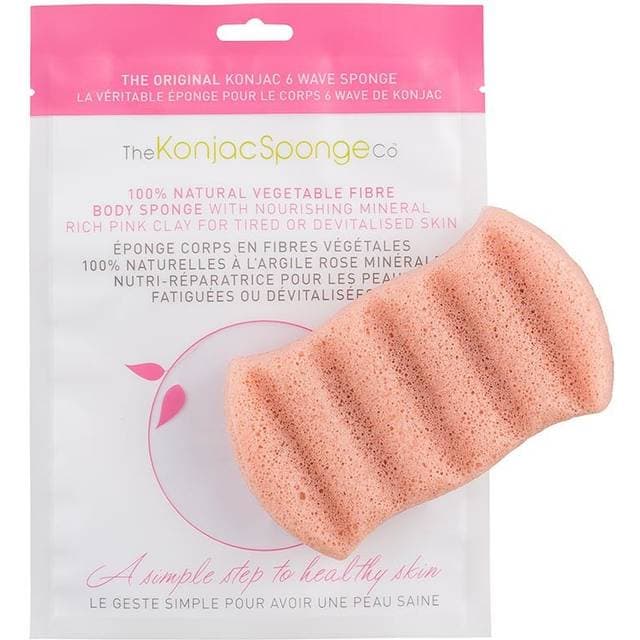 The Konjac Sponge Co. 6 Wave Bath Sponge Pink French Clay