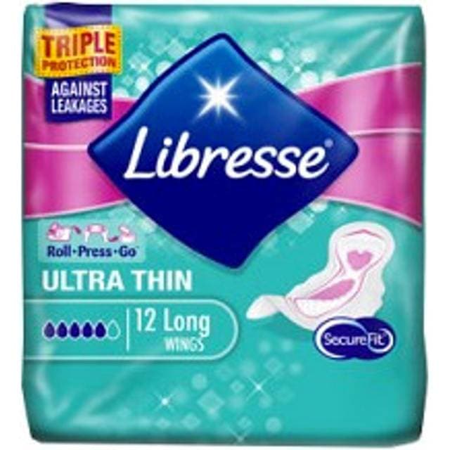 Libresse Ultra Thin Long Wing 12-pak