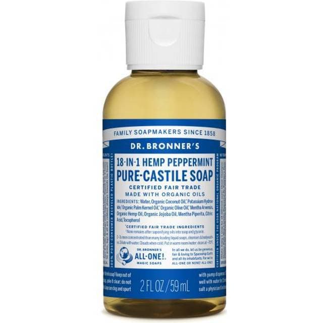 Dr. Bronners Pure-Castile Flydende Sæbe Pebermynte 59ml