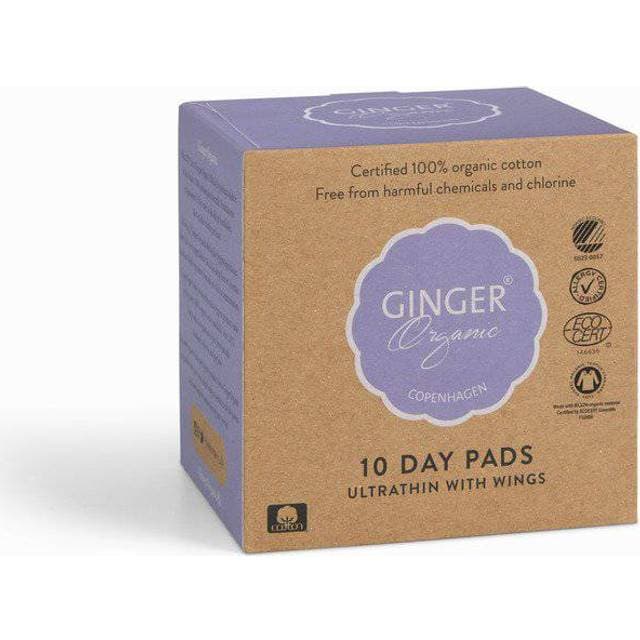 Ginger Organic Dagbind 10-pak