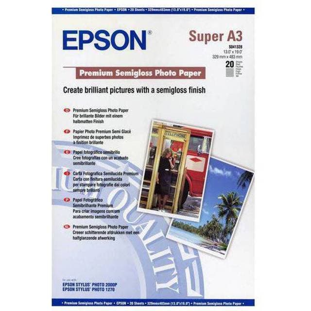 Epson Premium Semi-gloss A3 White 250g/m² 20stk