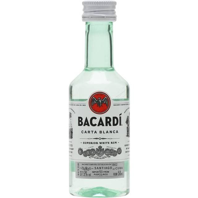 Bacardi Carta Blanca Superior White Rum Miniature 37.5% 5 cl