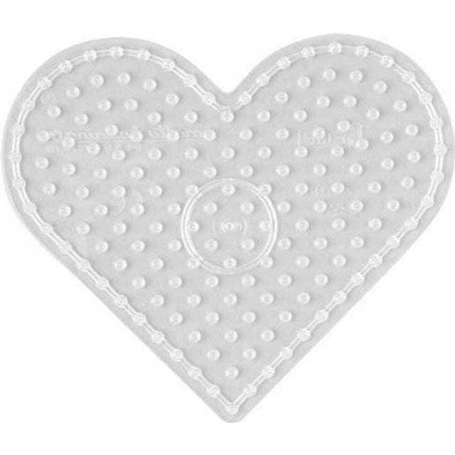 Hama Beads Maxi Transparent Pegboard Heart 8206
