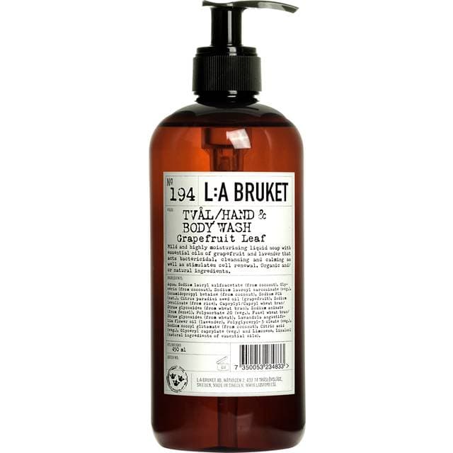 L:A Bruket 194 Hånd & Kropssæbe Grapefrugt Blad 450ml