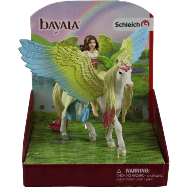 Schleich Bayala Fe Surah På Flyvende Pegasus 70566