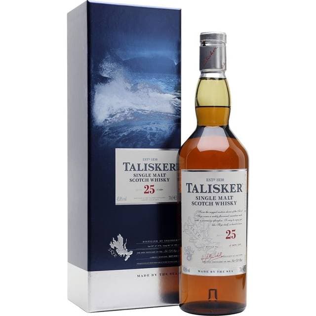 Talisker 25 Year Single Malt Scotch Whiskey 45.8% 70 cl