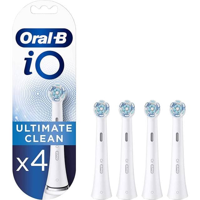 Oral-B iO Ultimate Clean Replacement Brush Heads White 4-pack