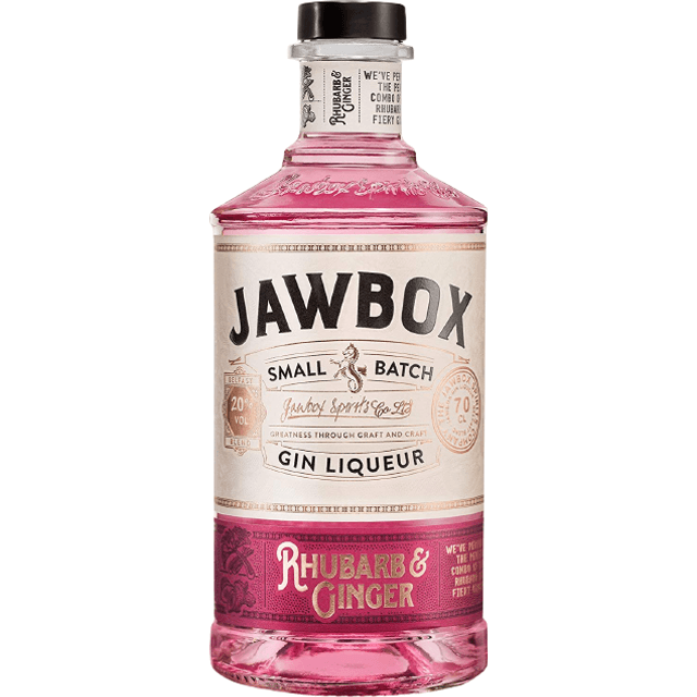 Jawbox Rhubarb and Ginger Gin Liqueur 20% 70 cl