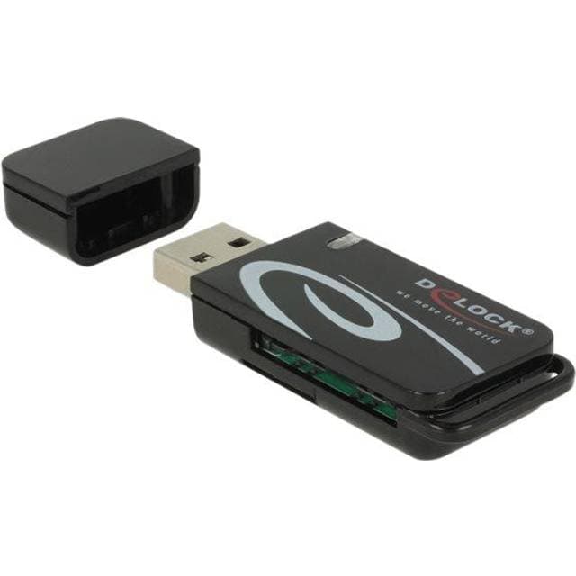 DeLock USB 2.0 Card Reader for microSD / SD (91602)
