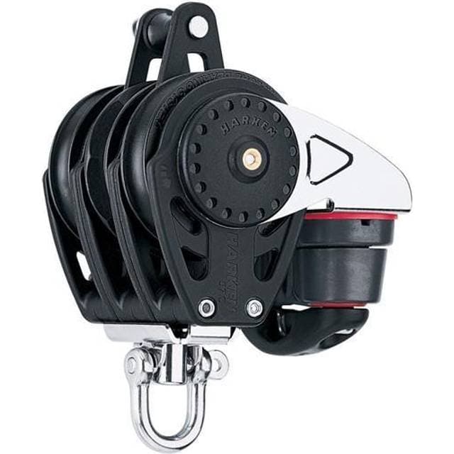 Harken 57mm Triple Ratchamatic Block Swivel Becket Cam Cleat