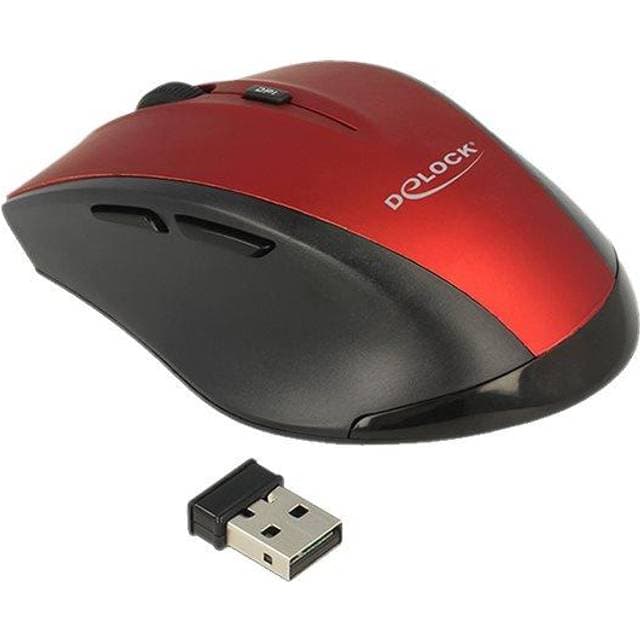 DeLock Optical Wireless Black Red